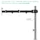 WALI Single Monitor Arm Fully Adjustable Pole Mount Bracket for WALI Monitor Mounting System 001ARM Black