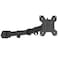 WALI Single Monitor Arm Fully Adjustable Pole Mount Bracket for WALI Monitor Mounting System 001ARM Black