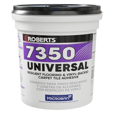 ROBERTS Universal Resilient Flooring  VinylBacked Carpet Tile Adhesive  1 Gal 378 L