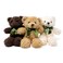 Fluffuns Teddy Bear Plush 9 3 Pack Cute Teddy Bears Stuffed Animals in 3 Colors  Stuffed Bears Dark Brown Golden White