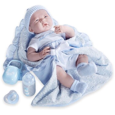 JC Toys Deluxe Realistic Baby Boy Doll 155 Blue 18787
