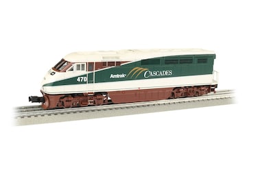 Bachmann Trains O FP59PHI Diesel Amtrak Cascades No470Protypical Green Cream and Copper23403