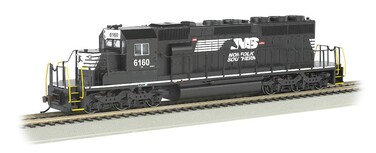 Bachmann Trains EMD SD402 Dcc Ready Diesel Locomotive Norfolk Southern 6160 Thoroughbred  HO Scale Prototypical Black