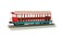 Bachmann Trains  Jackson Sharp OpenSided Excursion Car  Amusement Park Cream Red and Aqua HO ScalePrototypical Colors19345