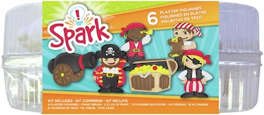 Colorbok Spark Plaster Value Pack 6pc  Pirate Paint Your Own