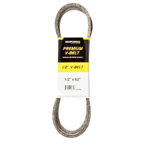 Maxpower 347505 Premium Belt Reinforced with Kevlar Fiber Cords 12 x 62