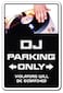 SignJoker DJ Sign Parking Records Turn Tables Mixer disc Jockey Wall Plaque Decoration