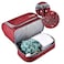 Waterproof Hanging Travel Toiletry and Cosmetic Bag Large Makeup Organizer Portable Case for Men and Women with Sturdy Hook Red