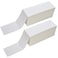 2 Stacks Fanfold 4 x 6 Direct Thermal Labels 2000 Labels Per Stack White Perforated PermanentAdhesive Compatible with Zebra Rollo and Most Thermal Label Printer