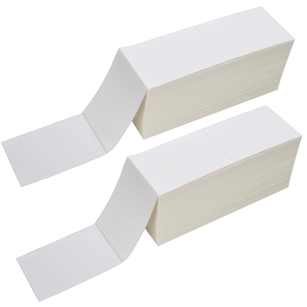 nonfood_funglam Nonfood_funglam 2 Stacks Fanfold 4 X 6 Direct Thermal Labels 4x6in