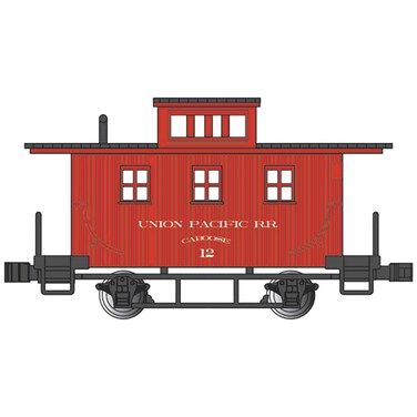 Bachmann OldTime Caboose  Union Pacific  N Scale Prototypical Oxide Red