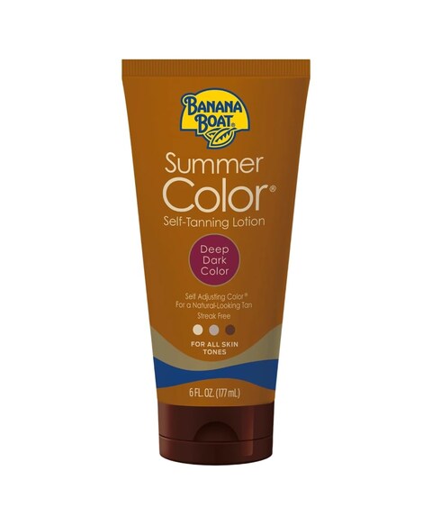 PACK OF 6  Banana Boat Summer Color SelfTanning Lotion Deep Dark Color  6 Ounces