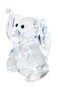 Amlong Crystal Sitting Elephant Figurine 233 inches with Gift Box