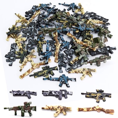 SPRITE WORLD 50pcs Brickarms Military Weapons Gun ToyCamouflage for Battle Designed for Mini Figures Army Gun Accessories Building Block Toy