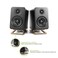 Kanto S2 Desktop Speaker Stands for Small Speakers Brass