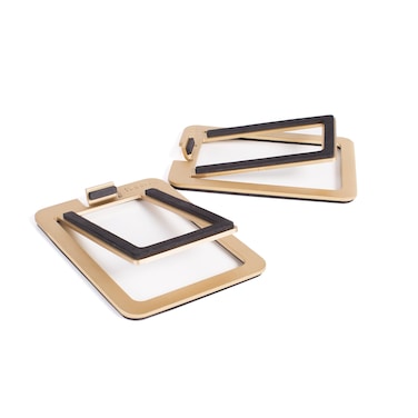 Kanto S2 Desktop Speaker Stands for Small Speakers Brass