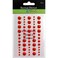 Eyelet Outlet AdhesiveBack Enamel Dot 60 Pack Red