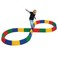 SS Worldwide Figure 8 Balance Beam Set 27 Piece Set of Interlocking 4 High Plastic Blocks Assembles to Over 10 Long and 4 Wide Fun Way to Develop Balance Skills