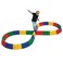SS Worldwide Figure 8 Balance Beam Set 27 Piece Set of Interlocking 4 High Plastic Blocks Assembles to Over 10 Long and 4 Wide Fun Way to Develop Balance Skills