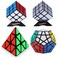 Dreampark Speed Cube Set  Includes 3x3 Speed Cube Pyramid Speedcubing Puzzle Megaminx Cube and Mirror Cube 4 Pack