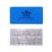 PUEEN Nail Art Stamping Plate  Geo Lover 01125x65mm Unique Nailart Polish Stamping Manicure Image Plates Accessories KitBH000556