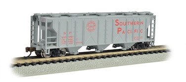Bachmann Industries PS2 Southern Pacific ThreeBay Covered Hopper Vehicle N Scale
