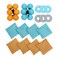 Hathaway Triple Play 3 in 1 Toss Game for Bean Bag Washer Toss and Ladder Toss with Rip Resistant Nylon Carry Bag Lawn Game Set OrangeBlue 2375 x 18 x 9