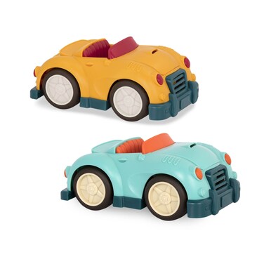 Battat Wonder Wheels Set Of 2 Toys Cars For Kids  Toy Roadsters With Movable Parts  Pretend Play Recyclable Materials Roadsters 1 year