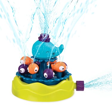 B toys Whirly Whale Water Sprinkler Water Play Backyard Outdoor Summer Games 2 Years