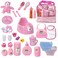 Mommy  Me Baby Doll Feeding Changing and Accessories Set Including Potty Magic Bottle and 28 Doll Accessories with Toy Bag