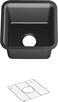 KOHLER K8223CM7 Cairn 1512 Undermount SingleBowl Bar Sink Neoroc Composite Bar Kitchen Sink with Sink Rack Matte Graphite