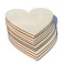 4 inch Wood Hearts Natural Unfinished Wood Heart Cutout Shape4 inch10 Pieces