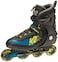K2 Skate Mens Kinetic 80 Inline Skate Black Green Yellow 5