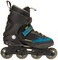 K2 Skate Mens Kinetic 80 Inline Skate Black Green Yellow 5