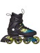K2 Skate Mens Kinetic 80 Inline Skate Black Green Yellow 5