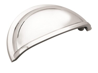 Amerock  Cabinet Cup Pull  Polished Chrome  3 inch 76 mm Center to Center  Cup Pulls  5 Pack  Drawer Pull  Drawer Handle  Cabinet Hardware