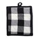 DII Buffalo Check Kitchen Collection Classic Farmhouse Kitchen Set Potholder Black  White 2 Piece
