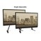 Atlantic Table Top TV Stand  Universal Adjustable Heavy Duty Table Top TV Stand Adjust Height Base Mount for Flat Screen up to 70 and 132 lbs PN 63607232 in Black