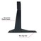 Atlantic Table Top TV Stand  Universal Adjustable Heavy Duty Table Top TV Stand Adjust Height Base Mount for Flat Screen up to 70 and 132 lbs PN 63607232 in Black