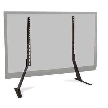 Atlantic Table Top TV Stand  Universal Adjustable Heavy Duty Table Top TV Stand Adjust Height Base Mount for Flat Screen up to 70 and 132 lbs PN 63607232 in Black