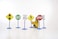 edxeducation Traffic Sign Set  Set of 6  Stoplight Speed Limit Pedestrian GO One Way and Stop  Easy 3Step Assembly  Create Obstacle Courses for Bikes Toy Trucks and Scooters