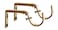 Meriville Set of 2 Gold Curtain Drapery Rod Bracket for 1 14Inch Rod Adjustable