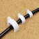 Mini Skater 7mm10mm16mm Nylon Steel Nail in Circle Round Ethernet Cable Clip kit 300PcsWhite
