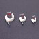 Mini Skater 7mm10mm16mm Nylon Steel Nail in Circle Round Ethernet Cable Clip kit 300PcsWhite