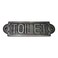 Adonai Hardware Large TOILET Brass Door Sign  Oil Rubbed Bronze