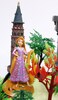 Princess Deluxe Birthday Cake Topper Set Featuring Rapunzel Belle Jasmine Merida Pocahontas and Decorative Themed Accessories