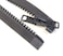 YKK Zipper Black 24 Inch 10 Marine Grade Double Pull Tab Metal Slider