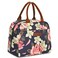 LOKASS Lunch Bag Women Insulated Lunch Box Waterresistant Lunch Tote Thermal Lunch Cooler Soft Liner Lunch Bags for Lady Adults WorkPicnicBeachFishing Peony