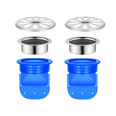 Sydien 2Packs Silicone Drain Backflow Preventers Floor Drain Trap 1 Way Valve for Pipes Tubes in Toilet Bathroom 4045mm Hole65mm Depth