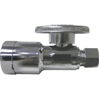 Apollo Chrome Push Straight Stop Valve 12 PEX X 38 COMP